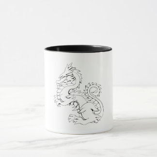 Taza El Dragón Asiático De Tatsu Es Una Criatura Mítica