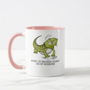 Taza El dragón barbudo comió mi lagarto del estudiante