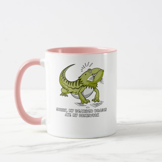 Taza El dragón barbudo comió mi lagarto del estudiante (Izquierda)