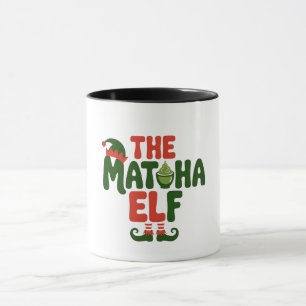 Taza El Duende de Matcha Divertido Bebida de Navidad de