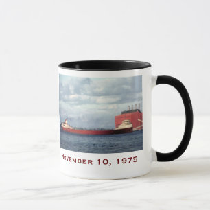 Taza El Edmund Fitzgerald con nombres de la tripulación