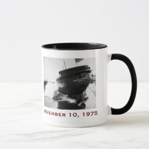 Taza El Edmund Fitzgerald con nombres de la tripulación