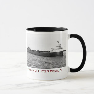 Taza El Edmund Fitzgerald con nombres del equipo