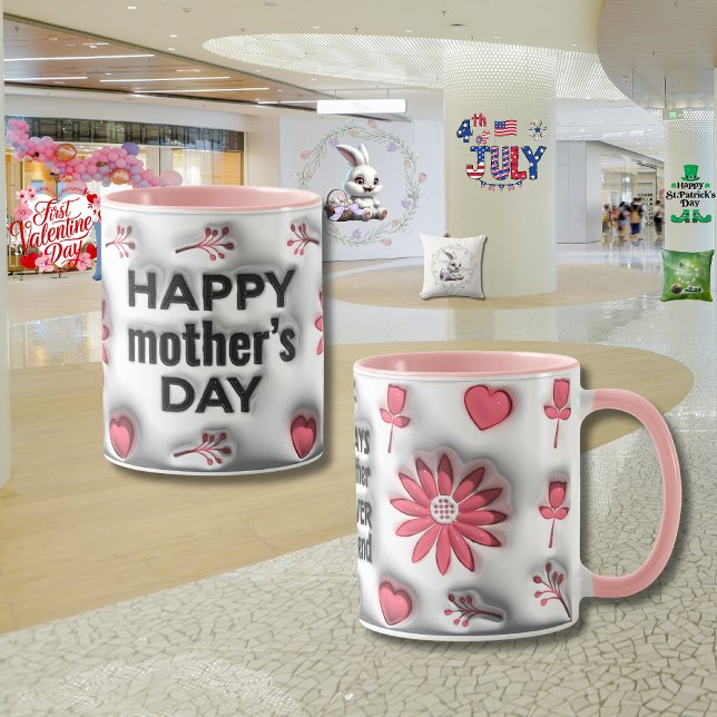 Taza El "efecto 3D" del Día de la Madre (Subido por el creador)