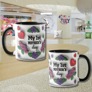 Taza El "efecto 3D" del Día de la Madre