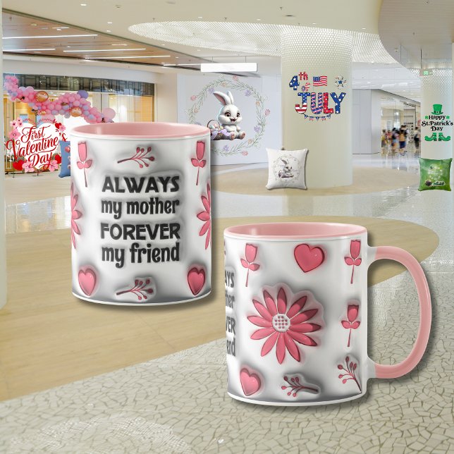 Taza El "efecto 3D" del Día de la Madre (Subido por el creador)