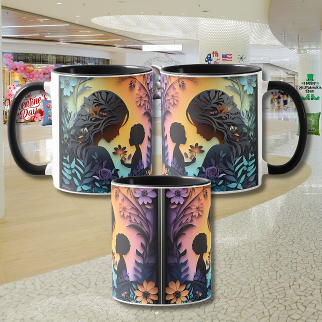 Taza El "efecto 3D" del Día de la Madre (Subido por el creador)