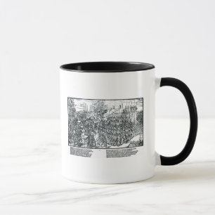 Taza El ejército inglés que marcha con sir Henry Sidn