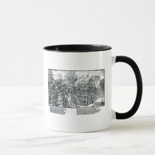 Taza El ejército inglés que marcha con sir Henry Sidney