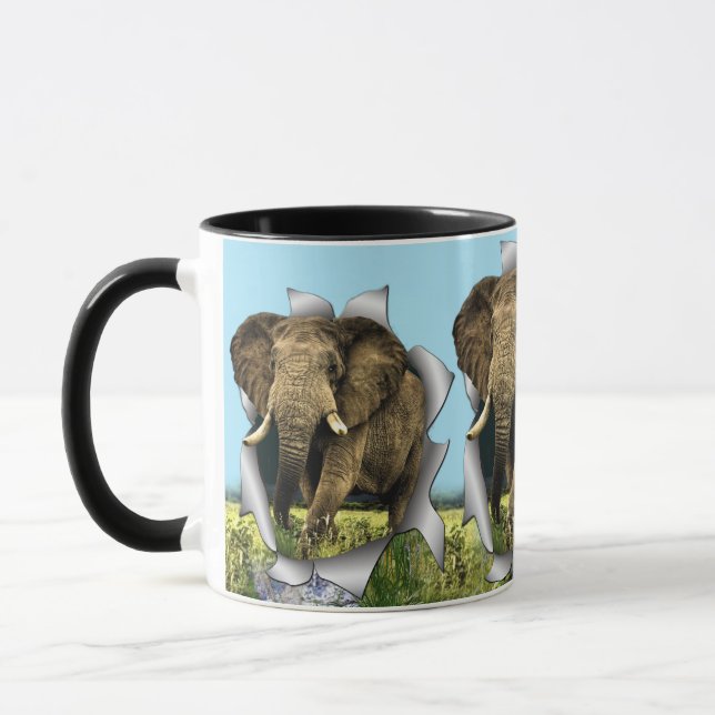 Taza El Elefante Pasando Por El Papel (Izquierda)