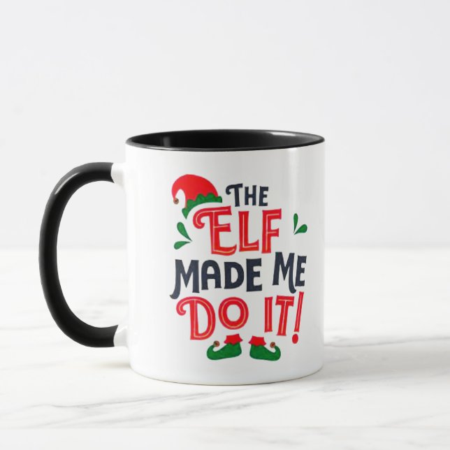 Taza El Elf Me Hizo Hacerlo (Izquierda)