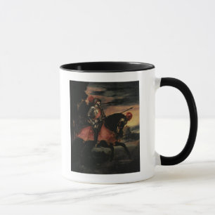 Taza El emperador Charles V a caballo