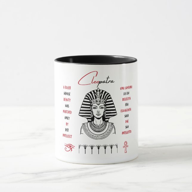 Taza El encanto eterno de Cleopatra faraónico (Centro)