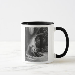 Taza El Enchanter MERLIN y Vivien de hadas