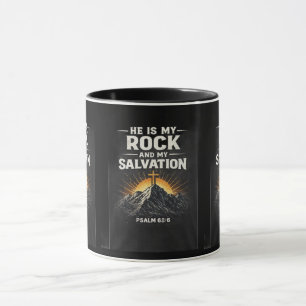 Taza Él es mi roca