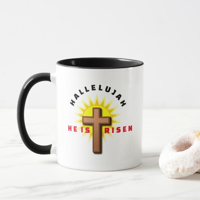 TAZA "ÉL ES RISEN" (Con donut)