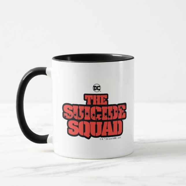 Taza El escuadrón suicida | Logo rojo y negro (Izquierda)