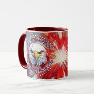 Taza El Espíritu De 1776, 2026 Águila Roja de Fuegos Ar