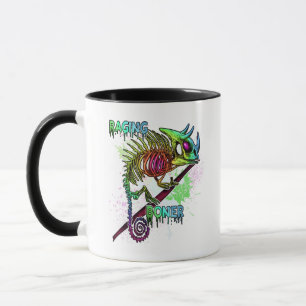 Taza El esqueleto de Chameleon Raging de Rainbow Jackso