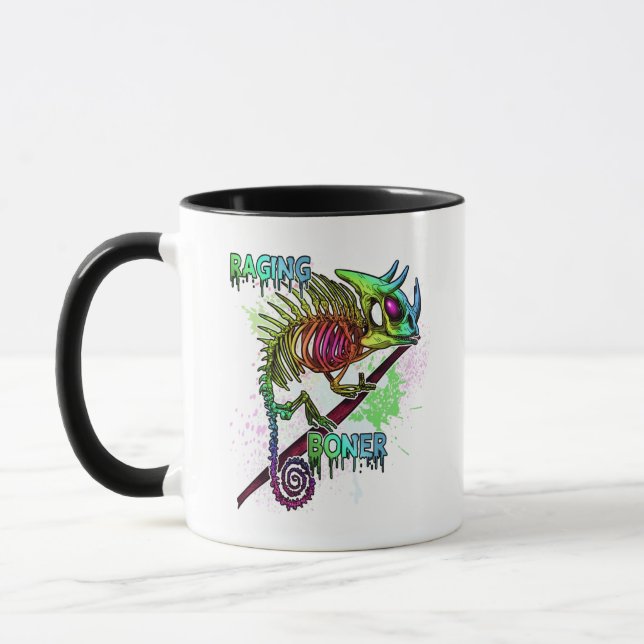 Taza El esqueleto de Chameleon Raging de Rainbow Jackso (Izquierda)