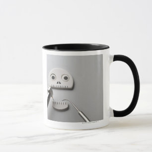 Taza El esqueleto que el tratamiento dental se toma