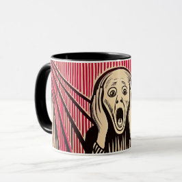 Taza El estilo de la ilusión óptica Scream MUNCH BAUHAU
