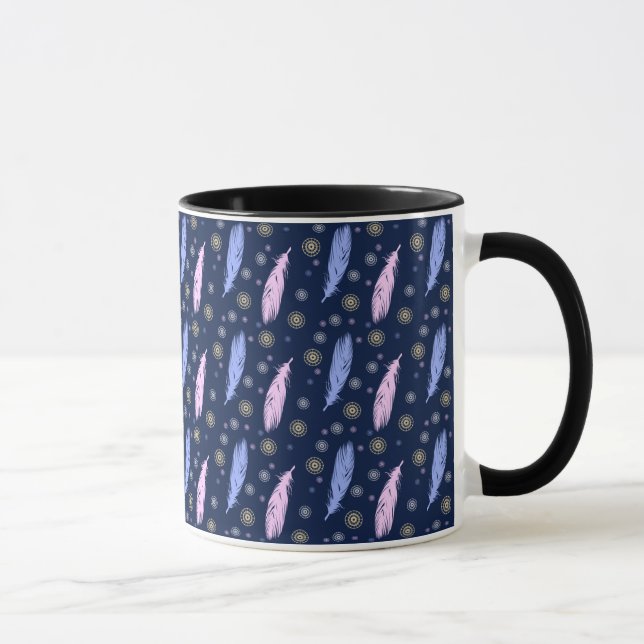 Taza el estilo del boho empluma el modelo (Derecha)
