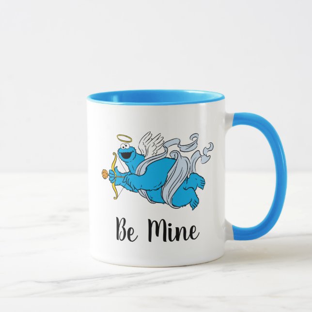 Taza El estúpido de Cookie Monster Valentine (Derecha)