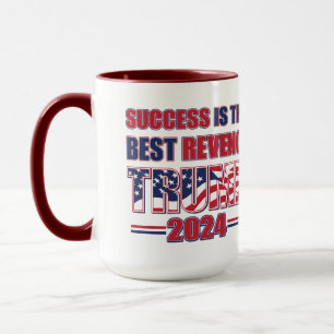 Taza El éxito es la mejor venganza contra Trump 2024