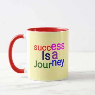 Taza El éxito es un viaje - motivacional