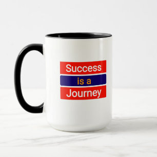 Taza El éxito es un viaje - motivacional