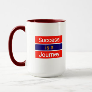 Taza El éxito es un viaje - motivacional