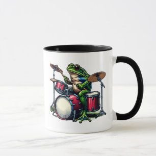 Taza El extraño Octopus Personalizado tocando la guitar