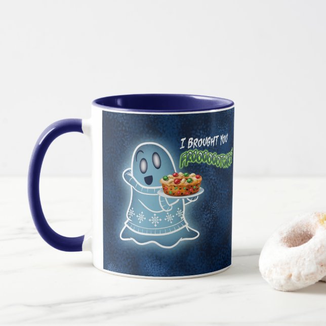 Taza EL FANTASMA DE NAVIDAD PRESENTADO por Jeff Willis  (Con donut)