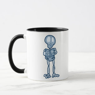 Taza El fascinado esqueleto literario de Ethan con el l