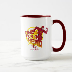 Taza El Flash   Gráfico "Tiempo Para Un Héroe"