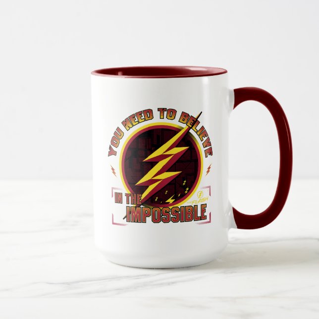 Taza El Flash | Necesita Creer En Lo Imposible (Derecha)