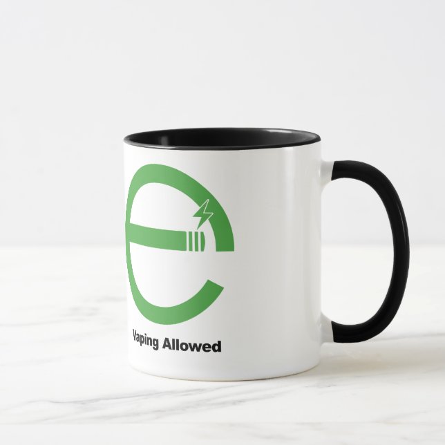 Taza El fumar prohibido. Vaping permitió (Derecha)