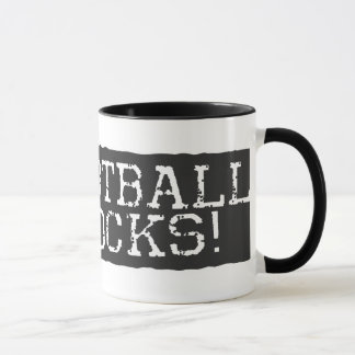 Taza El fútbol oscila rojo