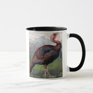Taza El gallo de Turquía salvaje del americano,