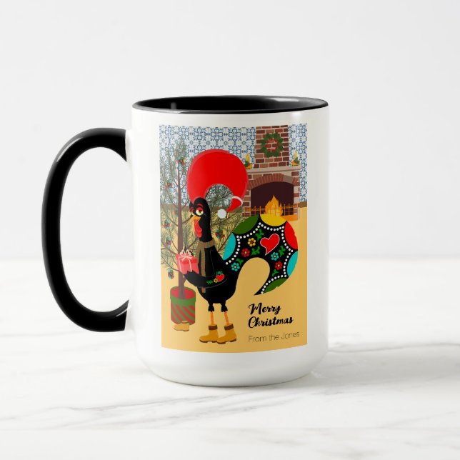 Taza El gallo portugués y la alegría de dar (Izquierda)