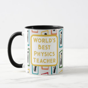 Taza El gato de Schrödinger a mediados del siglo modern