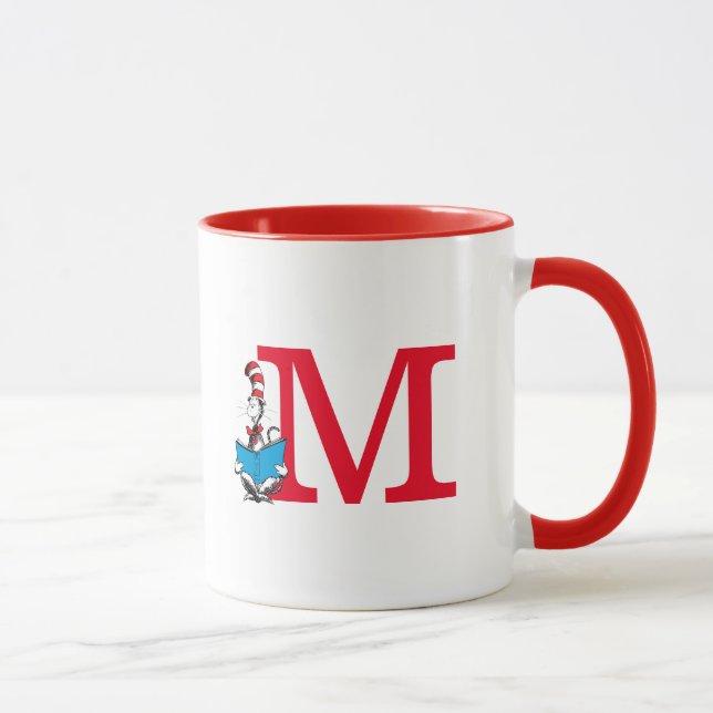 Taza El gato del Dr. Seuss en el Gorra - leyendo el mon (Derecha)
