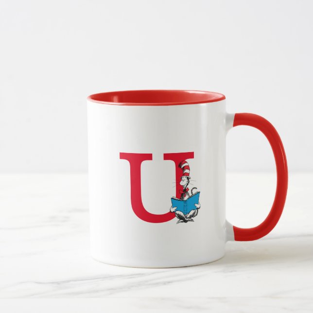 Taza El gato del Dr. Seuss en el sombrero - Leyendo Mon (Derecha)