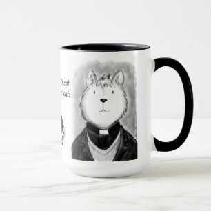 Taza El gato del ministro lindo personalizado