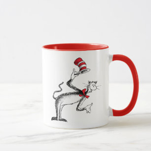 Taza El gato en el sombrero hace una reverencia