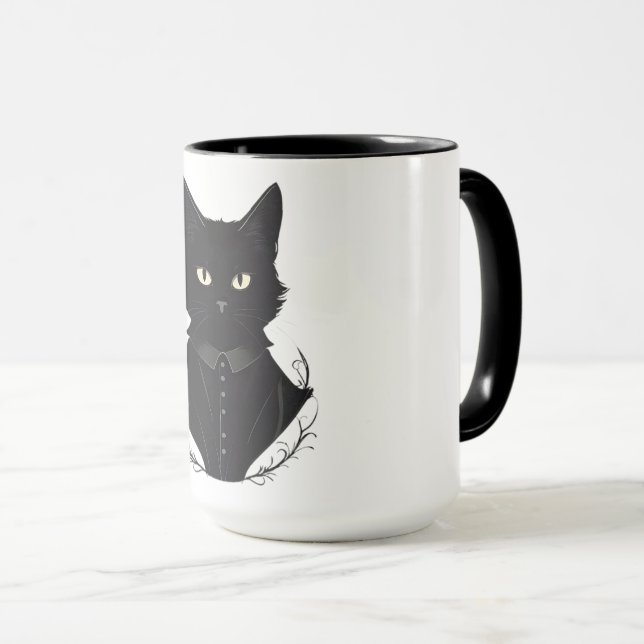 Taza El gato negro encantado de Salem (Anverso derecho)