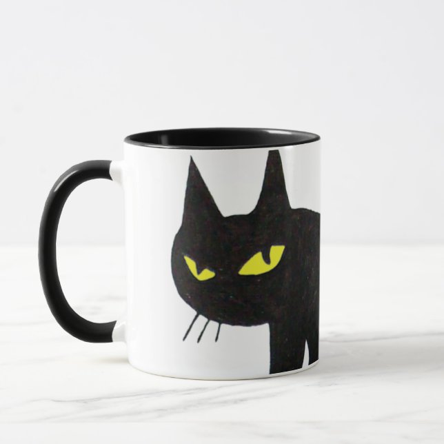 Taza EL GATO NEGRO INGENUO NINJA White (Izquierda)