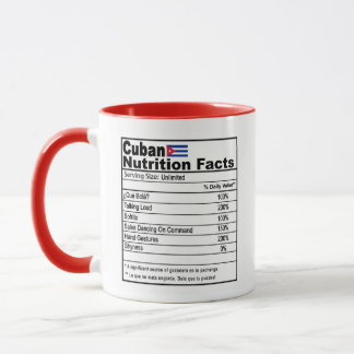 Taza El gracioso café cubano para la nutrición