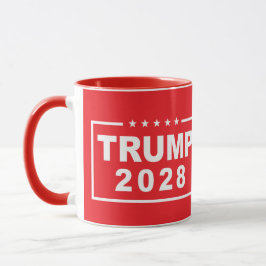 Taza El gracioso presidente Donald Trump de 2028